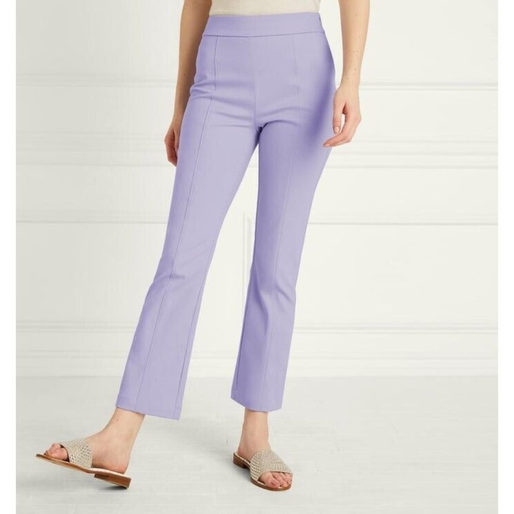 Hill House Womens The Claire Pant Lavender Stretch Cotton‎ Size Small
